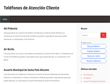 Tablet Screenshot of numero-atencion-cliente.com